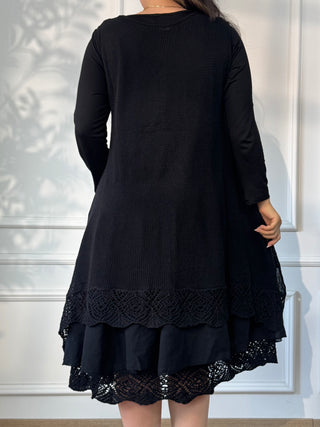 Rochie lungă cu două straturi