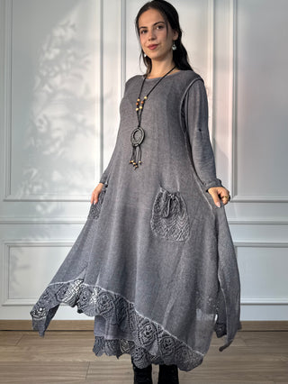 Rochie lungă cu două straturi