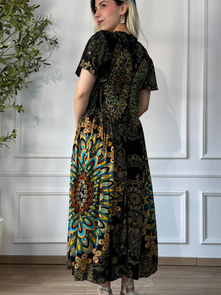 Rochie midi cu piept elasticizat