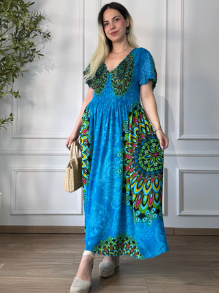 Rochie midi cu piept elasticizat