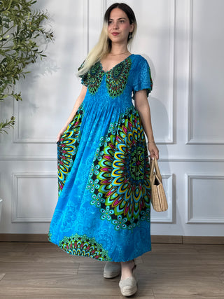 Rochie midi cu piept elasticizat