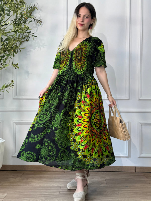 Rochie midi cu piept elasticizat