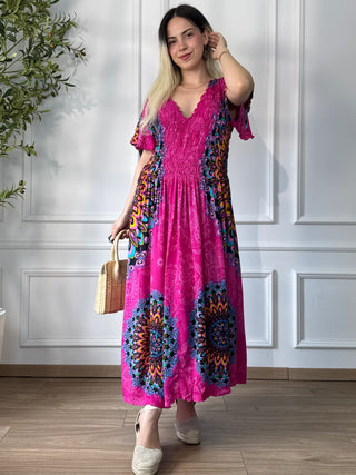 Rochie midi cu piept elasticizat