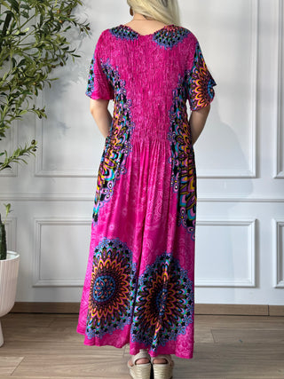 Rochie midi cu piept elasticizat