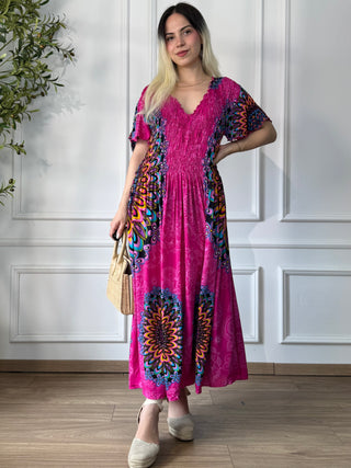 Rochie midi cu piept elasticizat