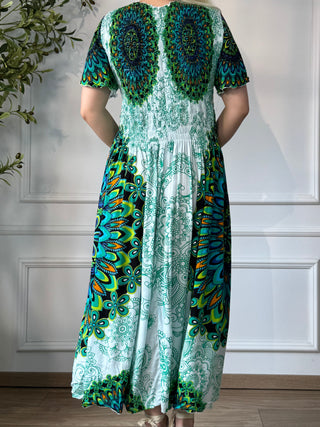 Rochie midi cu piept elasticizat