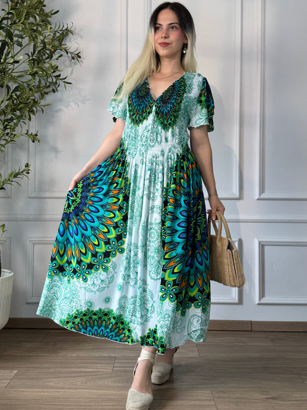 Rochie midi cu piept elasticizat