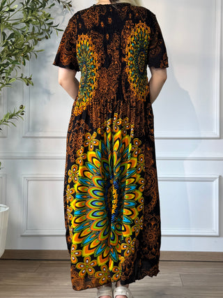 Rochie midi cu piept elasticizat