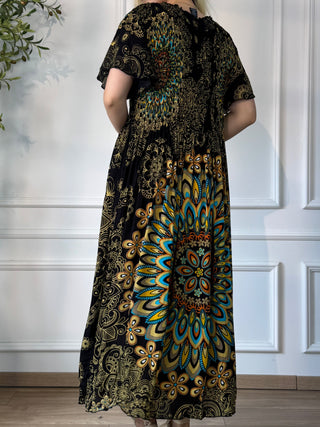 Rochie midi cu piept elasticizat
