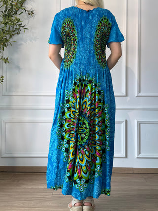 Rochie midi cu piept elasticizat