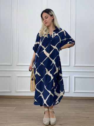 Rochie de vară cu guler și buzunare