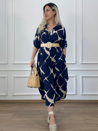 Rochie de vară cu guler și buzunare