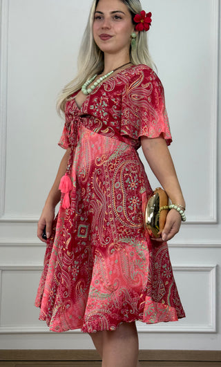 Rochie maxi cu decolteu în formă de inimă