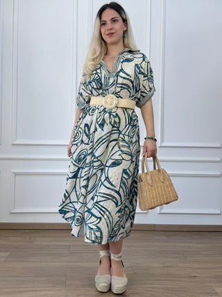 Rochie de vară cu guler și buzunare