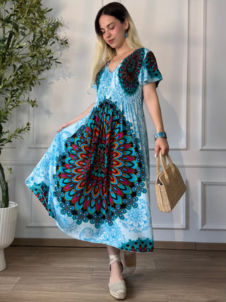 Rochie midi cu piept elasticizat
