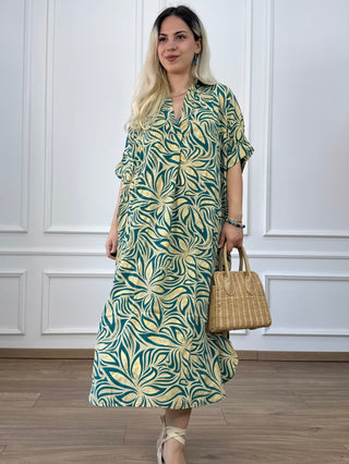 Rochie de vară cu guler și buzunare