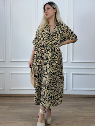 Rochie de vară cu guler și buzunare