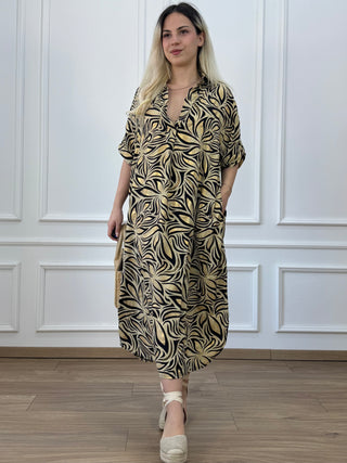 Rochie de vară cu guler și buzunare