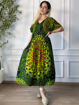 Rochie midi cu piept elasticizat