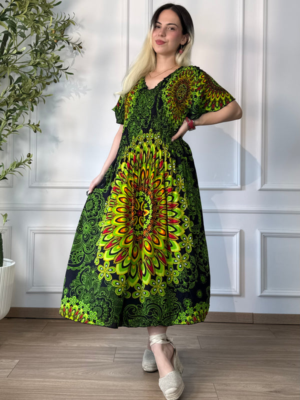 Rochie midi cu piept elasticizat