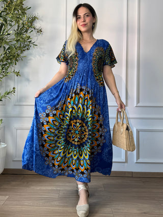 Rochie midi cu piept elasticizat