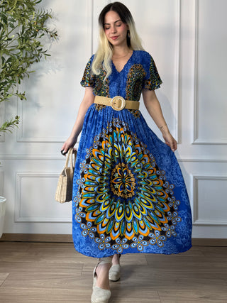 Rochie midi cu piept elasticizat