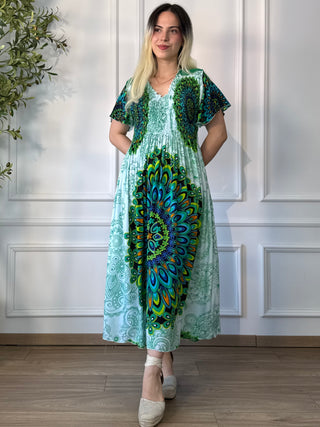 Rochie midi cu piept elasticizat