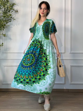 Rochie midi cu piept elasticizat
