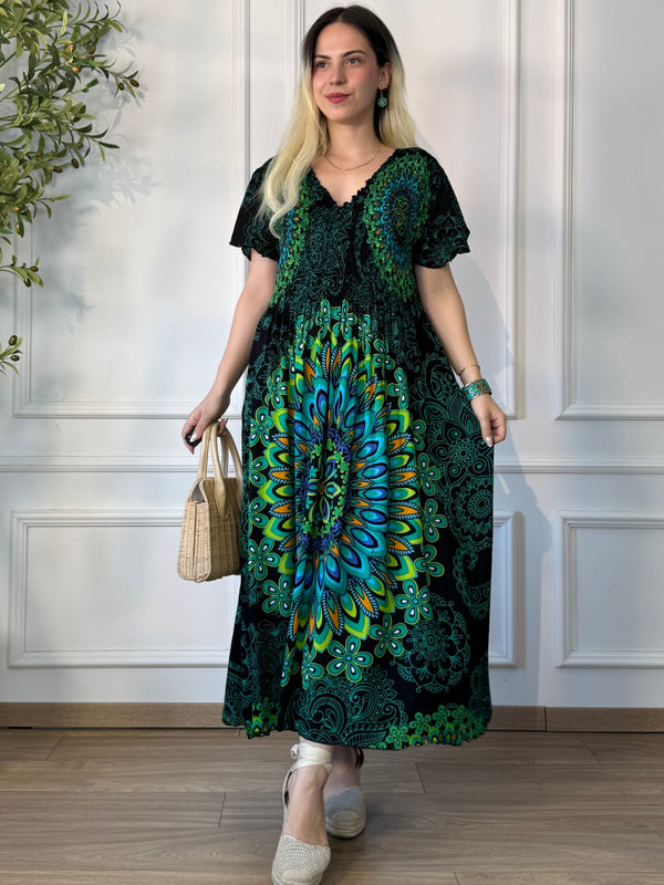 Rochie midi cu piept elasticizat
