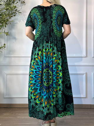 Rochie midi cu piept elasticizat