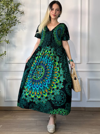 Rochie midi cu piept elasticizat