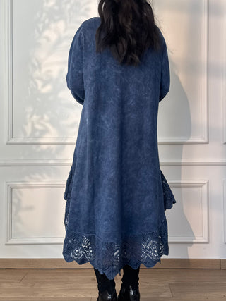 Rochie tricotată spălată cu piatră