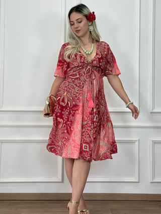 Rochie maxi cu decolteu în formă de inimă