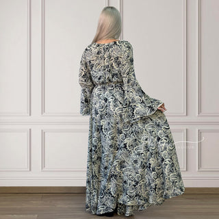 Rochie indiană cu mâneci lungi